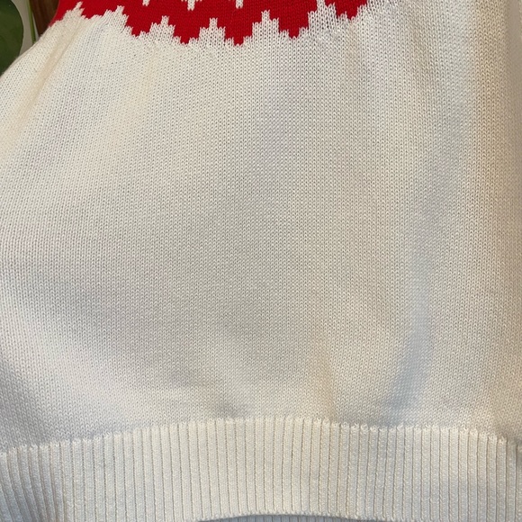 J. Crew Factory SZ M Red White and Blue Fair Isle Ski Sweater! - Picture 4 of 11